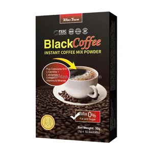 개인 라벨 블랙 커피 슬림 인스턴트 에너지 슬리밍 핏 커피 윈타운 지방 버너 체중 감량 커피