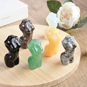 งานแกะสลักคริสตัลรูปผู้หญิง งานแกะสลักด้วยมือจากธรรมชาติ  หินบำบัด  ของตกแต่งบ้าน  ผู้จัดจำหน่ายขายส่ง - Product Image 1