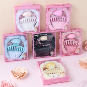 Lot de cinq bandeaux éponge effet nuage pour femme, style explosif, pour le dessus de la tête, faits main, doux, polyvalents, pour sorties - Product Image 3