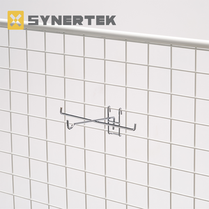 Gridwall Thác móc áo ngực quần áo hiển thị móc áo Chrome <span class=keywords><strong>Net</strong></span> 4 móc cho cửa hàng quần áo siêu thị - Product Image 6