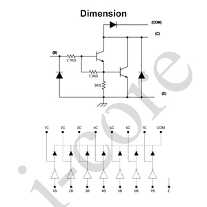 16-kênh điều khiển bóng bán dẫn Darlington IC iCore aip2003sa16. tr SMD bề mặt gắn kết cao Ổ đĩa hiện tại khả năng ổ đĩa động cơ - Product Image 2