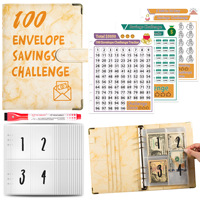 Großhandel A5 PU-Ring Geldsparbuch 100-Umschlag-Challenge Budget-Planer