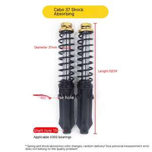 Tricycle électrique amortisseur Wukong tourisme passager <span class=keywords><strong>boxcar</strong></span> fermé hydraulique avant fourche amortisseur - Product Image 3