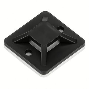 X418 Support de fixation pour serre-câbles, Organisateur de câbles, Clips en plastique auto-adhésifs pour câbles de bureau, Base de montage pour serre-câbles - Product Image 1