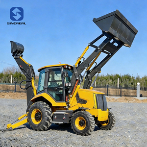 Chinesischer Radlader SRCX mit Heckbagger, 4x4 Frontlader, Allradantrieb, 1t 2T 8t für Kommunale Bauprojekte - Product Image 1