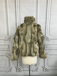 2022 giacca invernale da donna in <span class=keywords><strong>pelliccia</strong></span> cappotti corti giacca di scarto di coniglio cappotto Outwear giacca di <span class=keywords><strong>pelliccia</strong></span> - Product Image 3