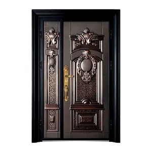 Good Hot-selling Design Security Steel Main Entrance Door Exterior Metal Steel Door Design For House