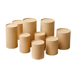 Tubes en papier kraft biodégradables personnalisés avec impression CMJN/quatre couleurs, revêtement UV, taille personnalisée et emballage en gros - Product Image 2
