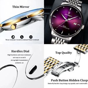 นาฬิกา POEDAGAR 868 OEM สแตนเลสสตีล แฟชั่นใหม่ นาฬิกาข้อมือผู้ชาย แบรนด์ดัง หรูหรา กันน้ำ นาฬิกาควอตซ์สำหรับผู้ชาย - Product Image 6