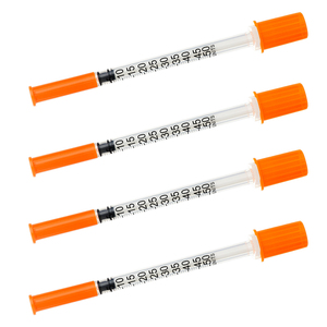 Mejor <span class=keywords><strong>Precio</strong></span> Jeringa Veterinaria Naranja 31G 30G U100 1ml 0.5ml Desechable con Aguja - Product Image 1