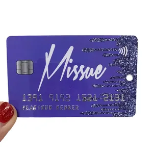 Hot Selling Fake Chip Credit Bank Card Business Naam Card Verhoogde Naam/Nummer Gift Visitekaartje