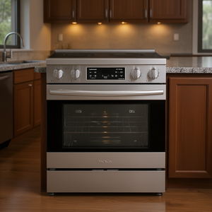 Wenon - Cocina Eléctrica Independiente de Acero Inoxidable con 4 Hornillas y Horno, 30 Pulgadas, Capacidad de 4.8 Pies Cúbicos - Product Image 2