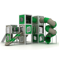Juego de Tobogán de Plástico Personalizado para Exteriores con Varios Colores para Niños, para Jugar en el Jardín y en Entornos Educativos
