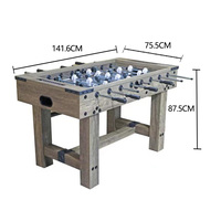 Vente en gros personnalisée en usine bon marché de haute qualité 55 ''Table de football avec lumière LED Table de football en matériau MDF Table de football jeu de bureau