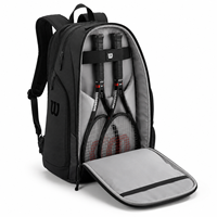 Sac à dos de tennis personnalisé avec porte-chaussures et compartiment pour raquettes, sac d'équipement sportif, fabricant OEM
