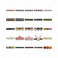 Boucles d'anneau décoratives en métal chaud d'usine accessoires de breloques de bande de montre intelligente compatibles avec la série de montres 7 6 5 4 3