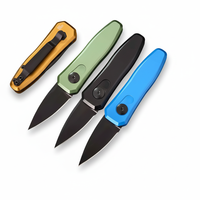 Couteau de camping pliable multifonctionnel KS 7500 en acier inoxydable avec manche en aluminium, personnalisable OEM/ODM, pour activités de plein air et EDC