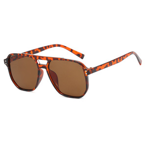 Lunettes de soleil carrées à double pont Rice Nail, nouvelle mode <span class=keywords><strong>2023</strong></span>, tendance, forme concave - Product Image 5