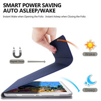 Untuk Ipad Pro 10.2 Samsung Tab S6 Tab A Keyboard Mini Portabel Nirkabel Gigi Biru dengan Kasus Kulit Teclado 7/8/10.4 Inci