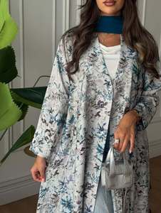 Vestido Abaya para Mujer, Diseño de Impresión Digital, Origen de Fábrica, Vestido Largo con Abertura Lateral para Primavera/Verano en Europa, América y Medio Oriente - Product Image 2