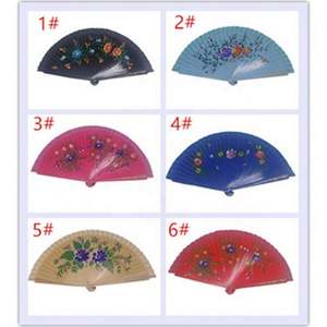 <span class=keywords><strong>Abanico</strong></span> Plegable Español Vintage para Mujer, <span class=keywords><strong>Abanico</strong></span> <span class=keywords><strong>de</strong></span> Mano <span class=keywords><strong>de</strong></span> Madera con Pintura Floral <span class=keywords><strong>de</strong></span> Doble Cara para Baile, Festival, Decoración - Product Image 3