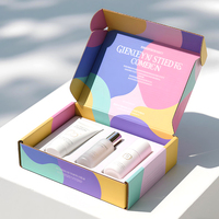 Logo personnalisé brillant à lèvres rouge à lèvres soins de la peau cosmétique postal carton ondulé expédition Mailer boîtes d'emballage en papier