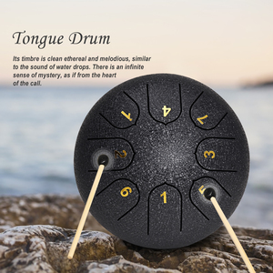 SUCCESS <span class=keywords><strong>Tambour</strong></span> à langue en acier inoxydable de qualité sonore supérieure, <span class=keywords><strong>Tambour</strong></span> Handpan en acier, Couleur personnalisable, Vente en gros - Product Image 1