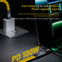 Nouveau Câble de Charge Rapide USB-C vers USB-C PD100W 2026 HotSale USB3.2 20 Gbit/s Thunderbolt 3 5A pour iPhone 15 16