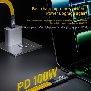 Nouveau Câble de Charge Rapide USB-C vers USB-C PD100W 2026 HotSale USB3.2 20 Gbit/s Thunderbolt 3 5A pour <span class=keywords><strong>iPhone</strong></span> 15 16 - Product Image 4