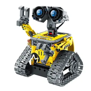 एप्लिकेशन प्रोग्रामिंग प्लास्टिक diy खिलौने रोबोट सेट रिमोट कंट्रोल बिल्डिंग ब्लॉक्स शैक्षिक पूर्वस्कूली बच्चों के लिए 2.4G आर सी खिलौना