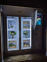 Distributeur Automatique Réfrigéré pour Cadeaux et Bouquets de Fleurs Fraîches