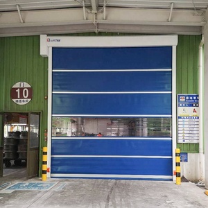 Portes de stockage industrielles rapides en PVC à enroulement rapide, finies, pour usage intérieur, résistantes au vent, fabrication en usine - Product Image 4