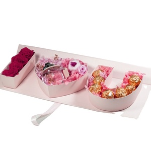 Cajas de regalo de flores de materiales reciclados al por mayor Rose Valentine's I Love You Boutique Navidad Día DE LA MADRE Embalaje de boda - Product Image 2