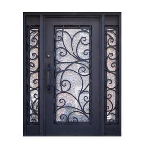 Conceptions de porte d'entrée Porte de sécurité en fer forgé/Nigeria Porte d'entrée en fer forgé à coupure thermique - Product Image 6