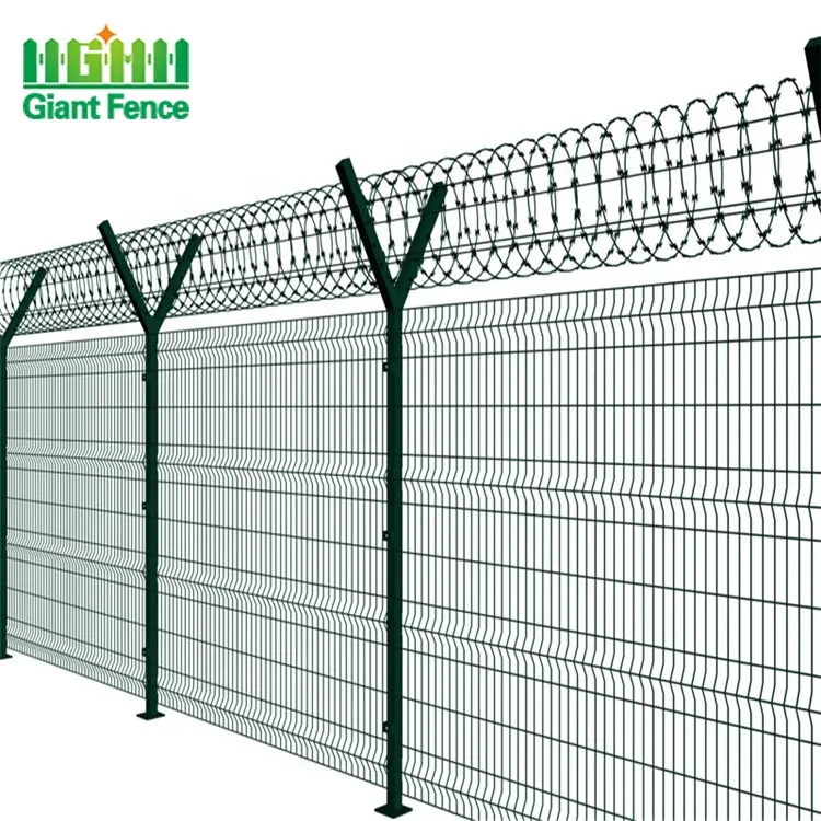 Recinto in acciaio inox Y ad alta sicurezza per aeroporti prigioni e fabbriche cancello in ferro produttore personalizzato