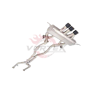 Sistema de Escape Catback Vortex SS304 Estilo MP para BMW G80 G82 M3 M4 S58 2021-2025 con Válvulas Electrónicas y Puntas Cuádruples Tipo Gatling - Product Image 4