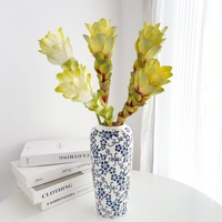 BH260824 Groothandel Kunstmatige Kurkuma Gemberlelie Real Touch Kunstbloem voor Evenementen Bloemstukken Tafeldecoratie