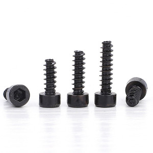 Suministro Directo de Fábrica: Tornillos Autorroscantes de Cabeza Hexagonal con Acabado Óxido Negro y Cola Plana, M2 M3 M4 M5, Varios Tamaños, Sistema Métrico - Product Image 4