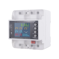 Compteur WiFi Triphasé 100A (Précision 0,5% + 2) Plage 0-9999,9 kWh Protection Tension Séquence de Phases Température Surintensité
