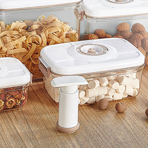 Contenedor Rectangular para Almacenamiento de Alimentos 1.2L 2.1L 2.7L 4.6L con Sellado al Vacío y Bomba para Cocina y Camping - Product Image 5