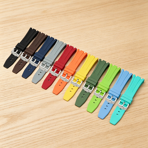 Bracelet en caoutchouc fluoré FKM de luxe 26 mm avec boucle déployante pour modèles AP <span class=keywords><strong>15500</strong></span> 15400 26331, compatible avec les montres intelligentes, respirant - Product Image 1