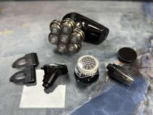 MIOCO M3018 Afeitadora de Peluquero Cuidado de Precisión 5 en 1 Juego de Afeitadora Eléctrica 360 Grados Flotante IPX5 Impermeable S/S Blade USB - Product Image 3