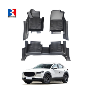 wholesale Factory Custom 5D TPE <b>Rubber</b> Eco-friendly Waterproof Anti Slip 5D Car <b>Floor</b> Mats 4 Pieces for MAZDA CX-30 2020 - Product Image 3