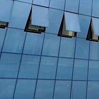 Mur-rideau en aluminium avec verre Low-e WANJIA