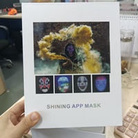 Masques faciaux à LED lumineux pour Halloween, fête, taille adulte, matériau PS, rechargeable, contrôle par application, changement de visage