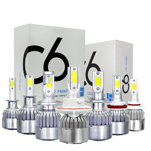 หลอดไฟหน้ารถยนต์ LED กำลังสูง 15W 4000LM พร้อมระบบระบายความร้อนเร็วและกระจายความร้อน รุ่นใหม่ 12V C6 สำหรับรถบรรทุก/SUV/รถเก๋ง - Product Image 2