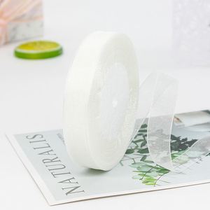 Ruban en organza de soie personnalisé avec logo brillant sur mesure - Product Image 2