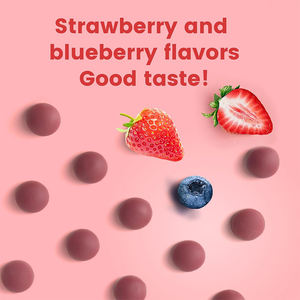 マルチビタミンガンミー女性用カルシウムビタミンD3 K2ストロベリーフレーバー心臓の形骨関節健康クランベリーエキス - Product Image 3