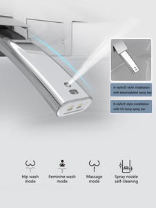 Nouvelle conception de toilette intelligente avec chasse automatique, siège allongé, siège chauffant, télécommande, salle de bain, cuvette de toilette intelligente - Product Image 6