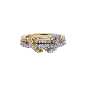 Mix <strong>Silver</strong> Gold Two Tone Color Full Paved 5A CZ Sparking Engagement Eternity Band <strong>Stacking</strong> <strong>Rings</strong> - Product Image 5